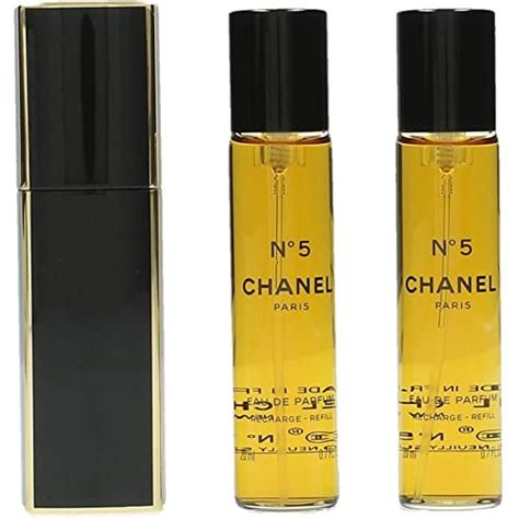 chanel no. 5 pocket spray 3x20ml|N°5 EAU DE PARFUM PURSE SPRAY .